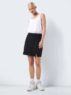 Noisy May SHORT SLIT DENIM SKIRT