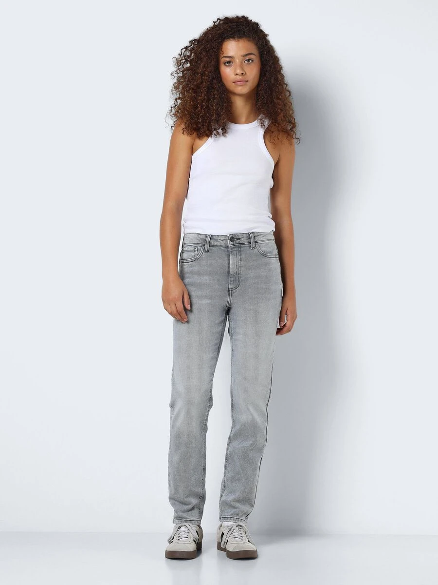 Noisy May NMMONI HIGH WAISTED STRAIGHT FIT JEANS - Image 3