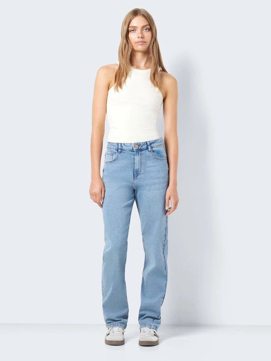 Noisy May NMGUTHIE HIGH WAISTED STRAIGHT FIT JEANS - Image 3