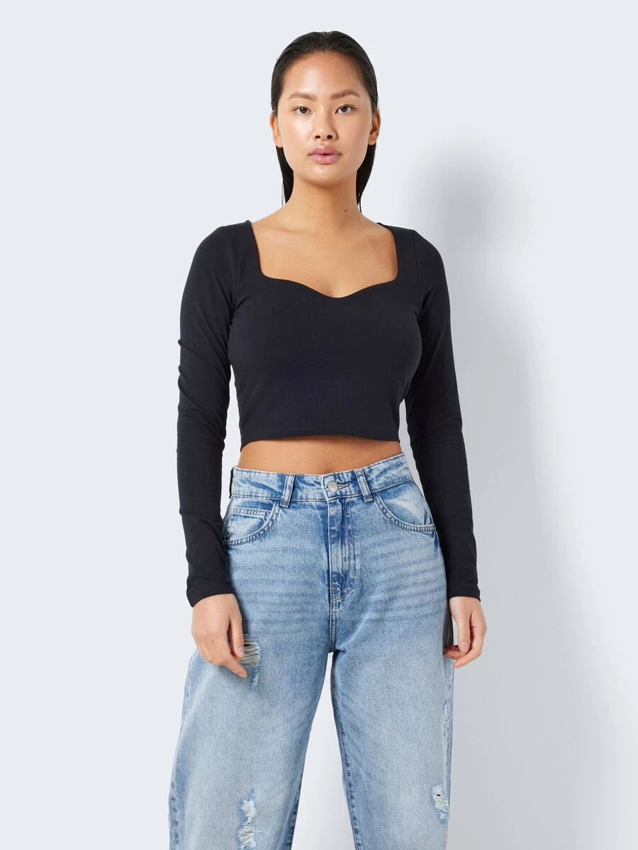 Noisy May LONG SLEEVED SWEETHEART TOP - Image 2