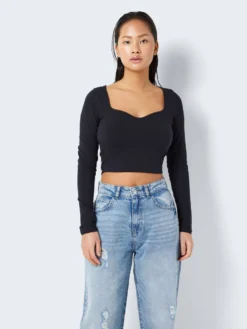 Noisy May LONG SLEEVED SWEETHEART TOP