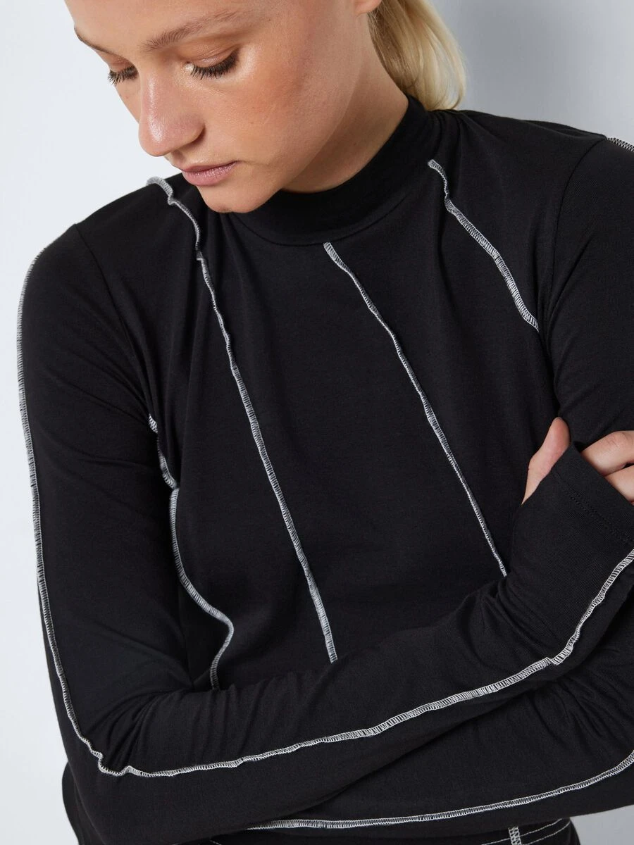 Noisy May LONG SLEEVED CROPPED TOP - Image 5