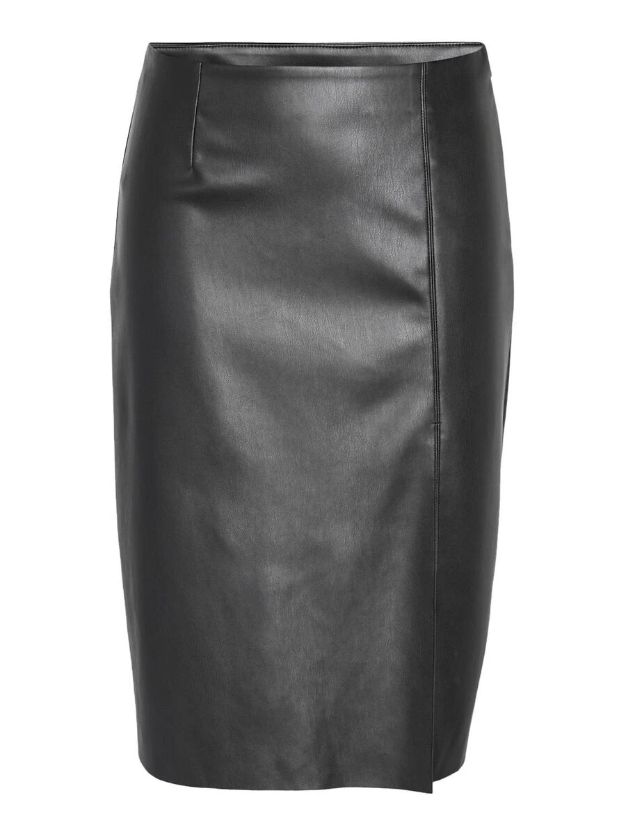 Noisy May FAUX LEATHER MIDI SKIRT - Image 6