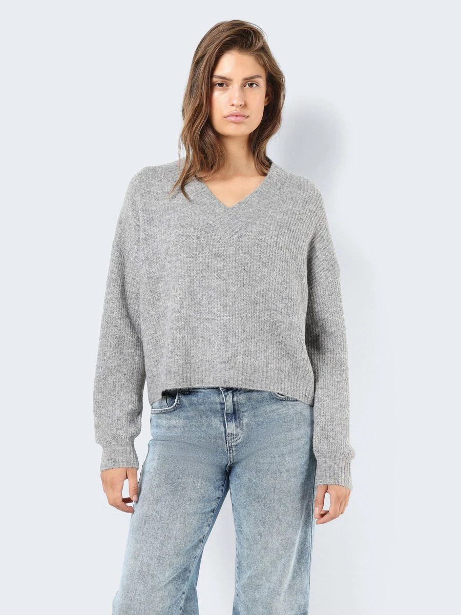 Noisy May V-NECK KNITTED PULLOVER - Image 2