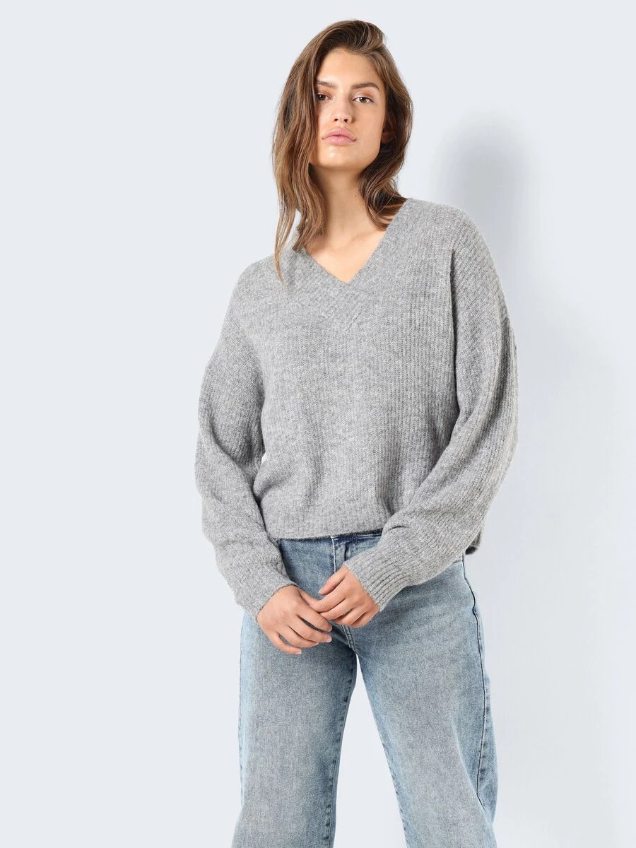 Noisy May V-NECK KNITTED PULLOVER