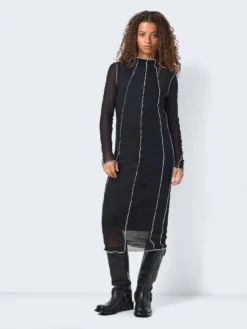 Noisy May LONG SLEEVED MESH DRESS