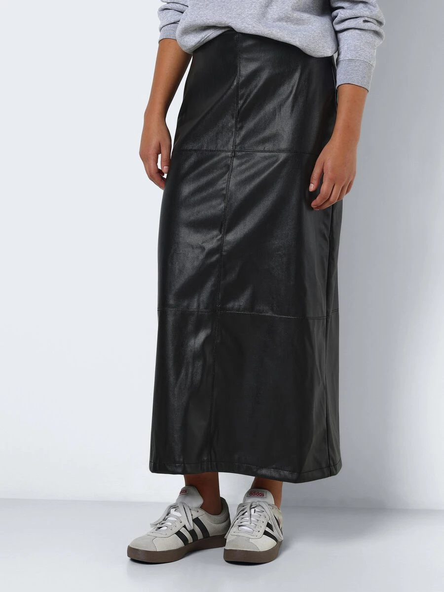 Noisy May LONG FAUX LEATHER SKIRT - Image 2