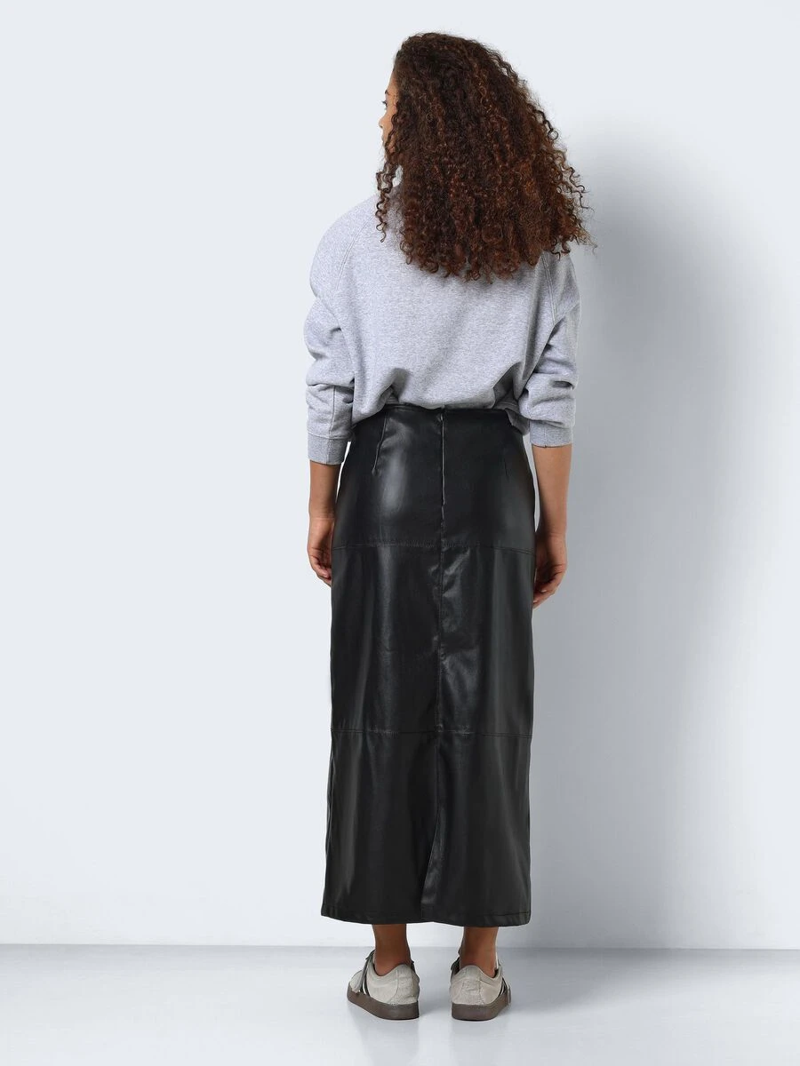 Noisy May LONG FAUX LEATHER SKIRT - Image 4