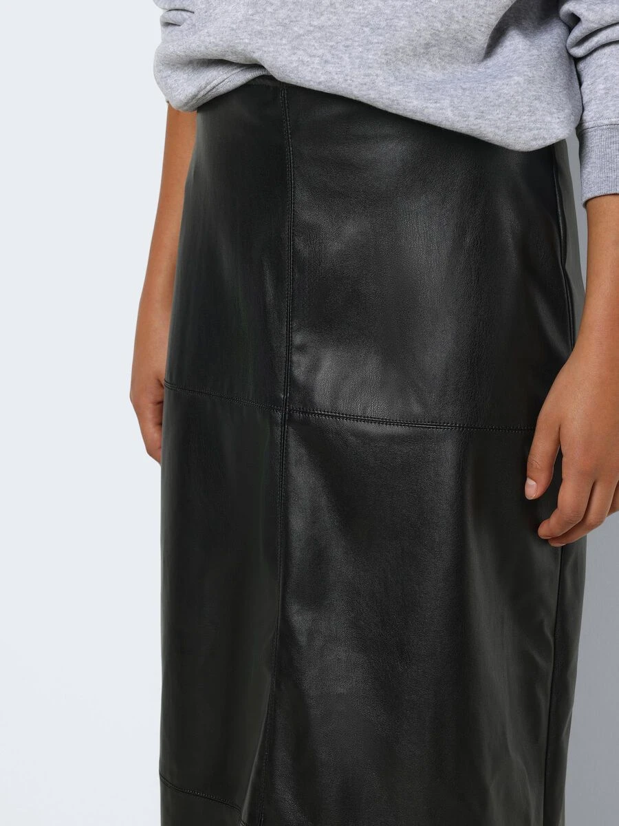 Noisy May LONG FAUX LEATHER SKIRT - Image 5