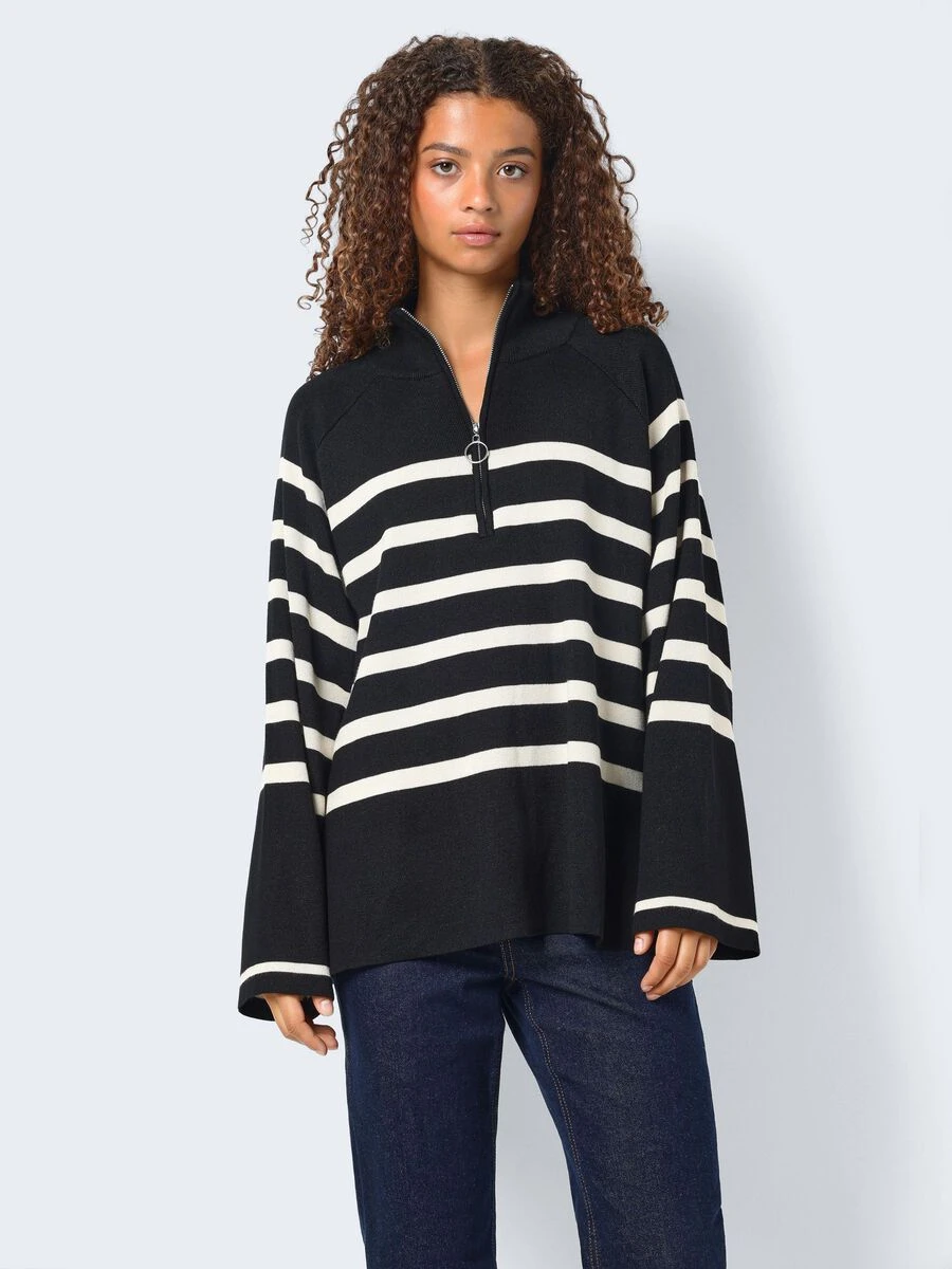 Noisy May STRIPED KNITTED PULLOVER - Image 2