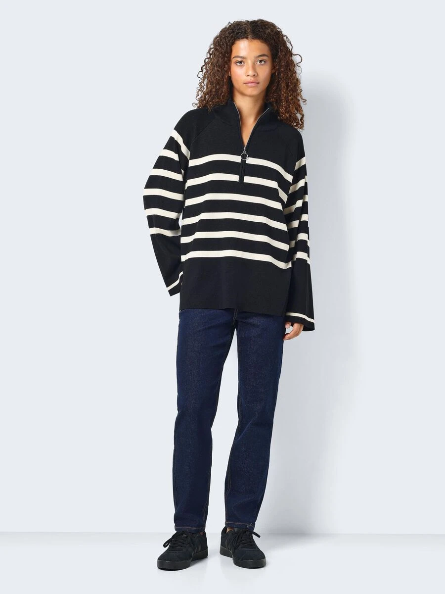 Noisy May STRIPED KNITTED PULLOVER - Image 3