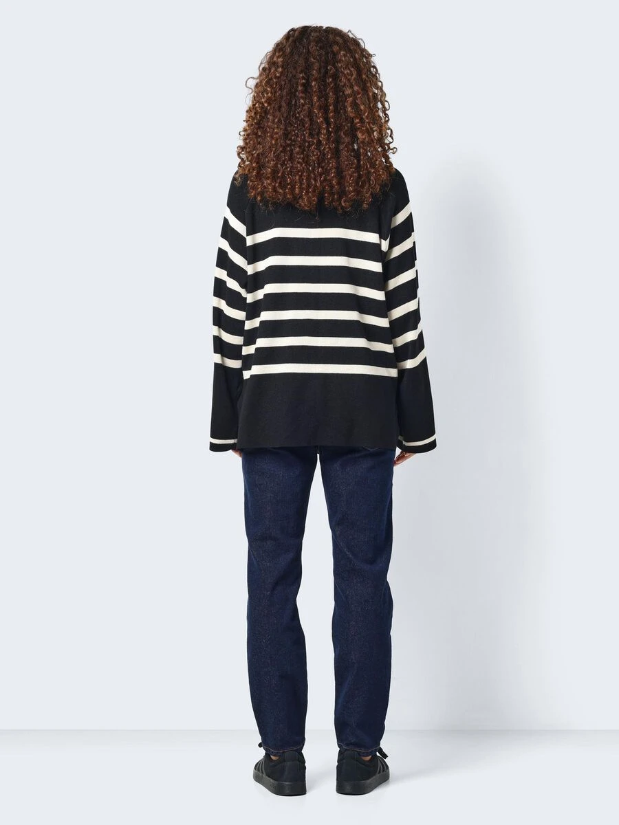 Noisy May STRIPED KNITTED PULLOVER - Image 4