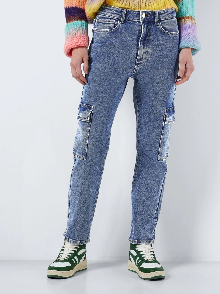 Noisy May NMMONI CROPPED CARGO JEANS - Image 2
