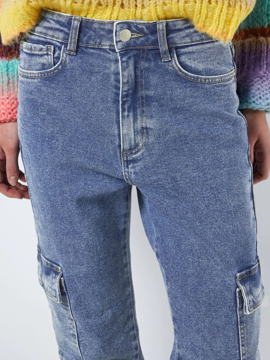 Noisy May NMMONI CROPPED CARGO JEANS - Image 5