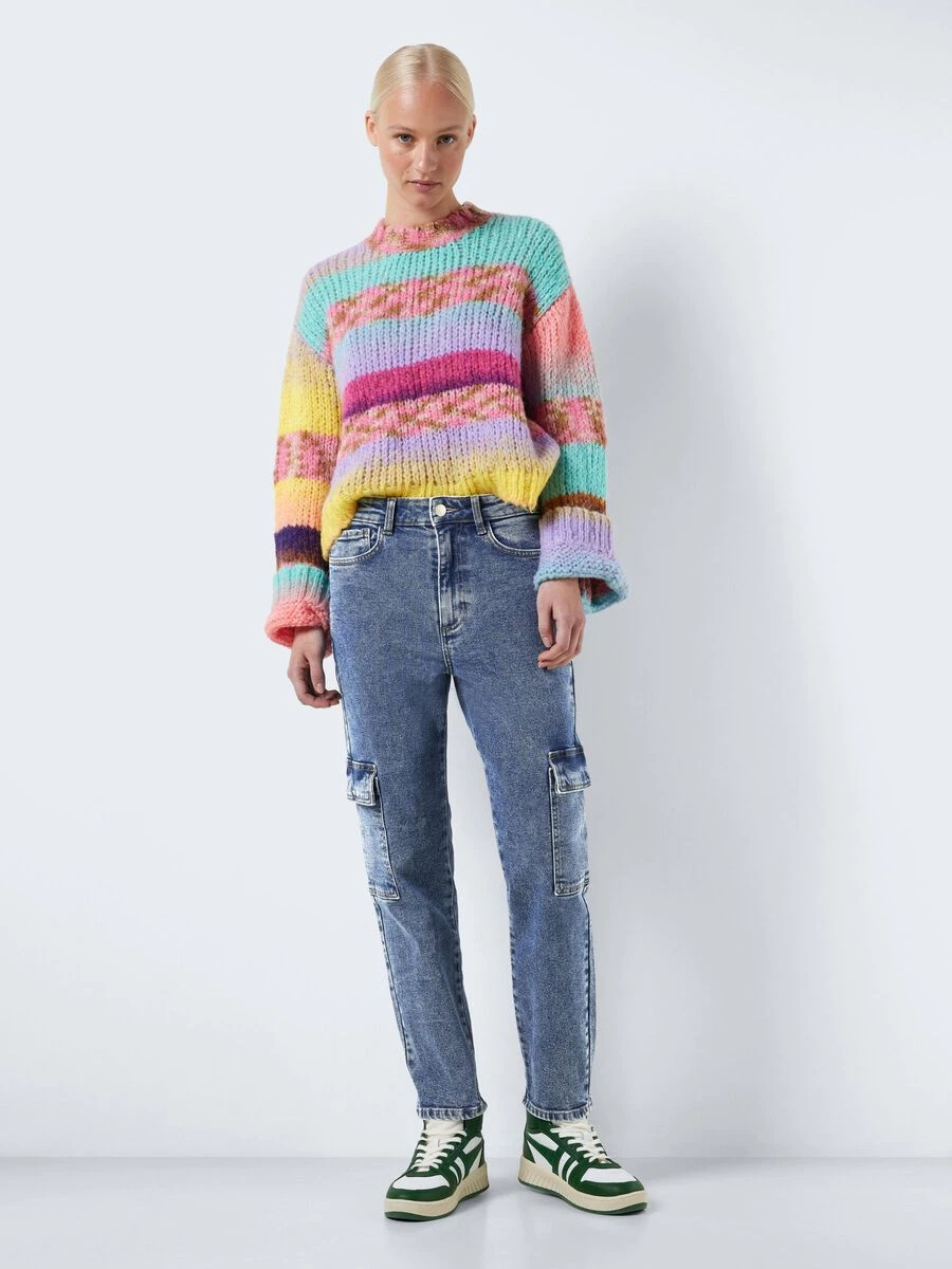 Noisy May NMMONI CROPPED CARGO JEANS