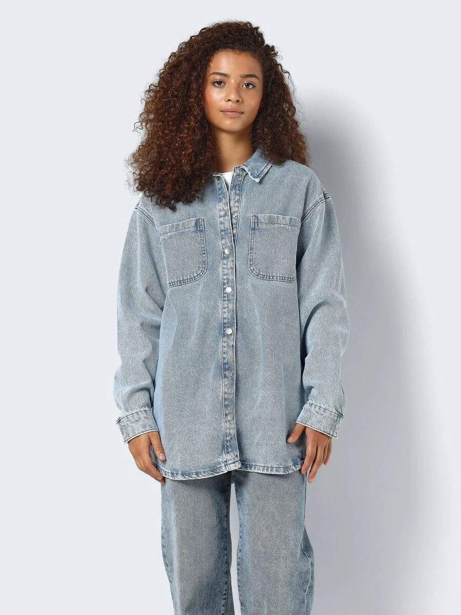 Noisy May DENIM SHIRT JACKET - Image 2