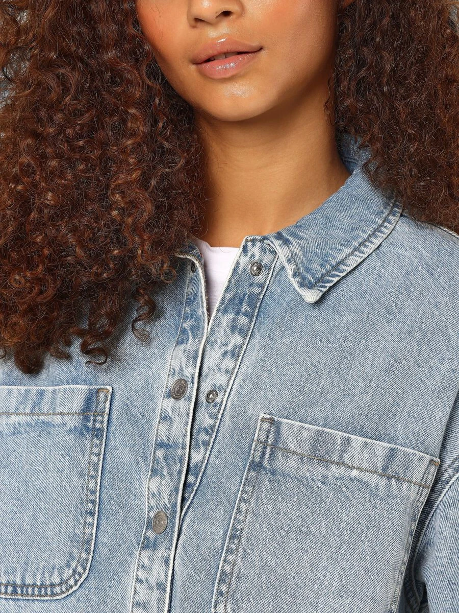 Noisy May DENIM SHIRT JACKET - Image 5