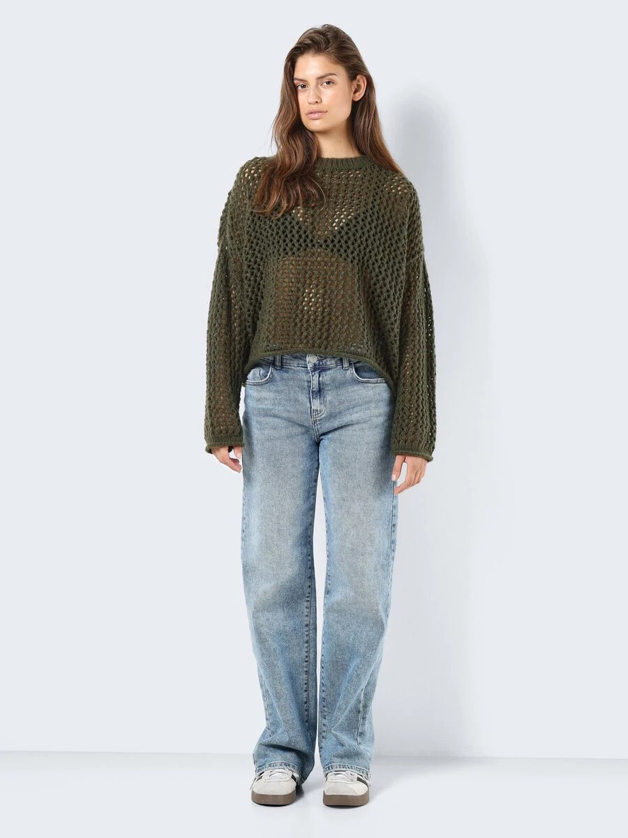 Noisy May OPEN WEAVE KNITTED PULLOVER - Image 3