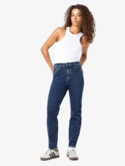 Noisy May NMMONI CROPPED HIGH WAISTED STRAIGHT FIT JEANS