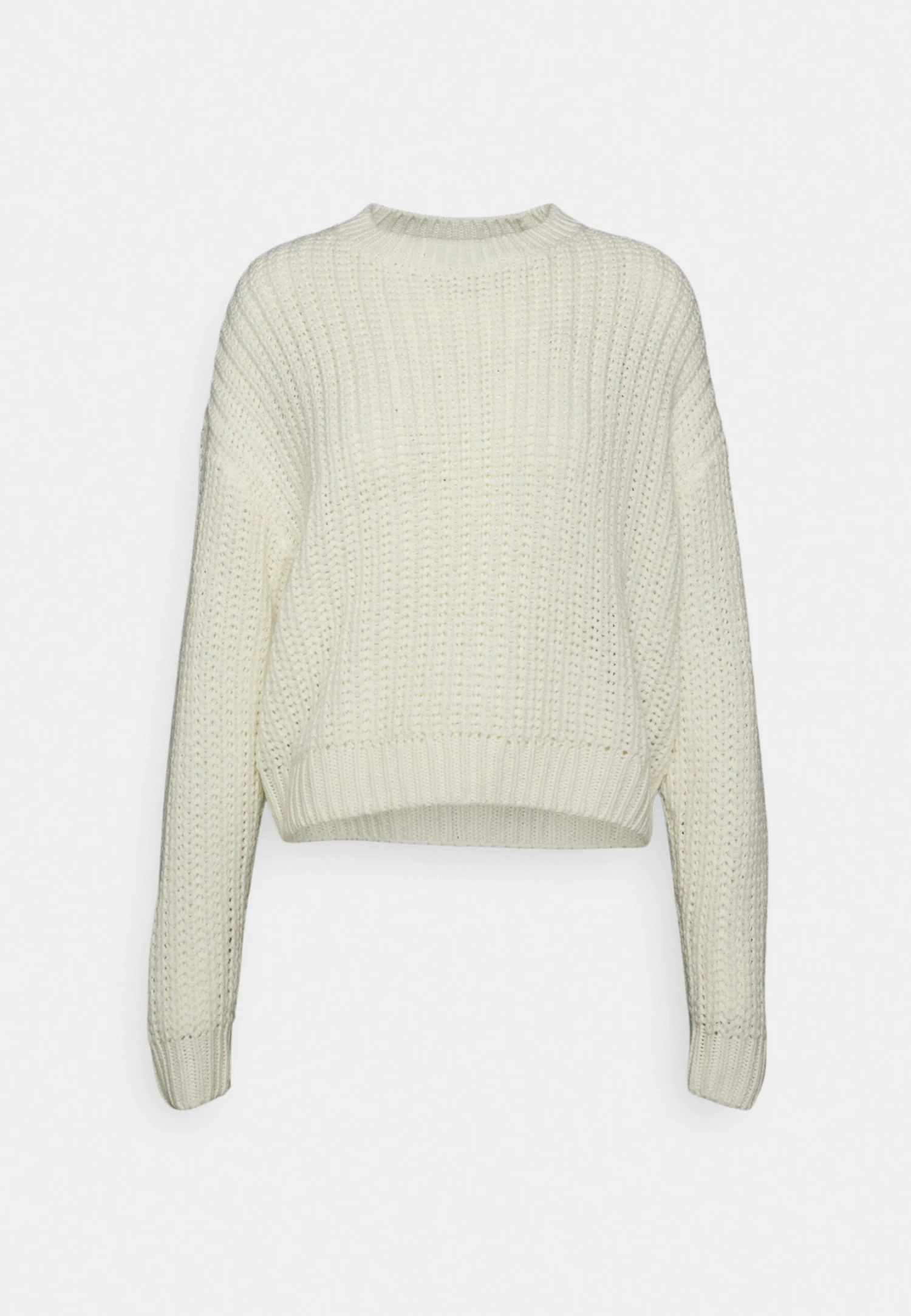 Noisy May Nmcharlie L S O Neck- Jumper - Off-White - Image 4
