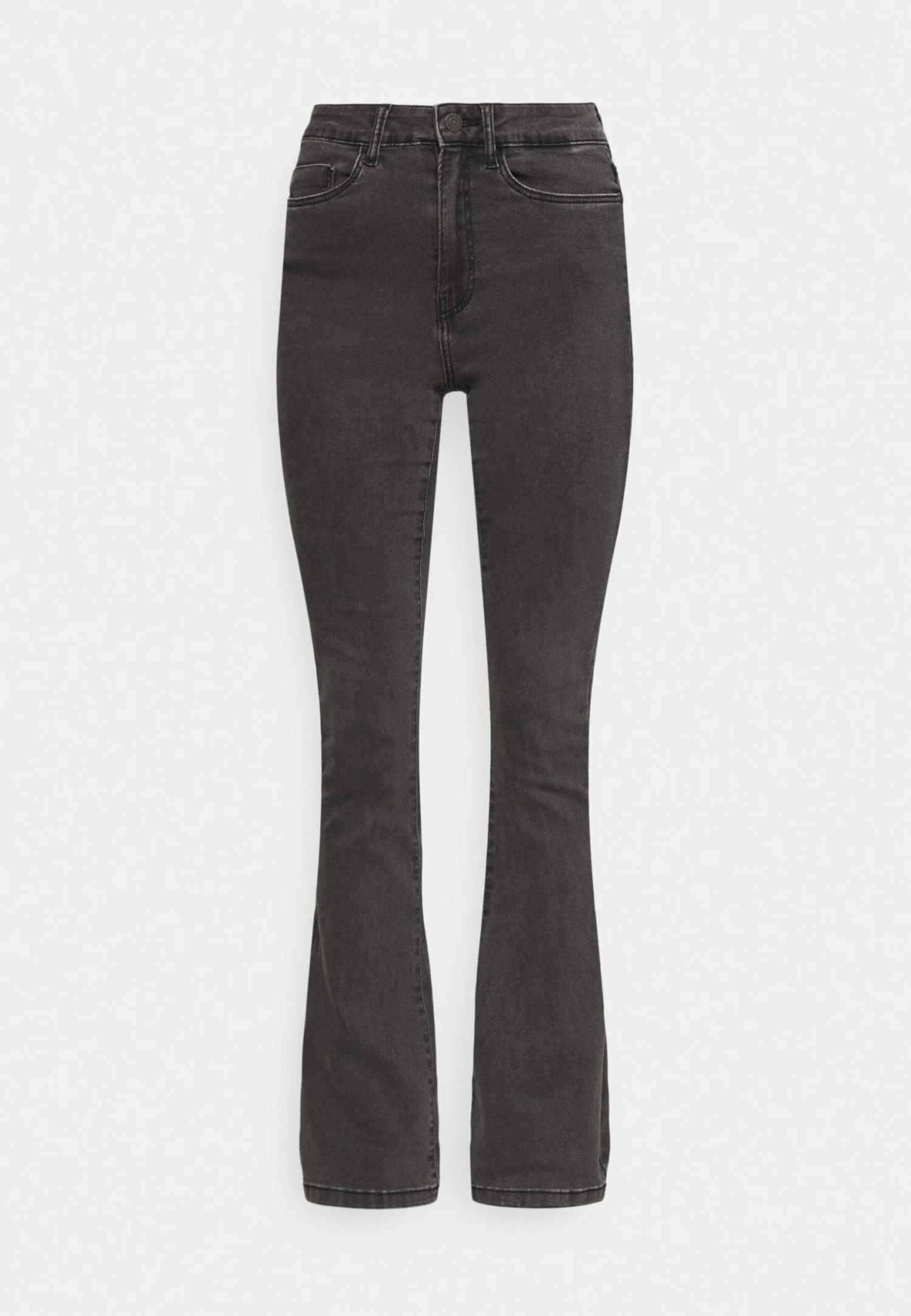 Noisy May Nmsallie- Flared Jeans - Dark Grey Denim - Image 4