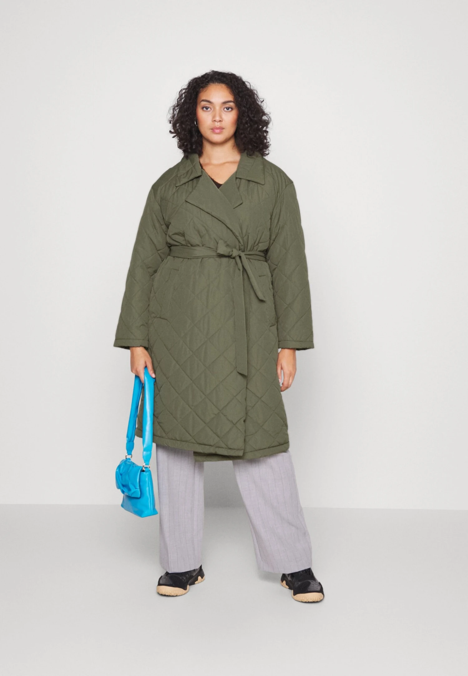 Nmulla Long Quilted Belt Jack - Classic Coat - Image 2