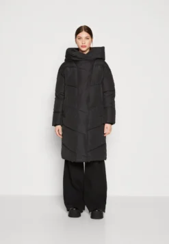 Noisy May Nmnew Tally Long - Winter Coat - Black