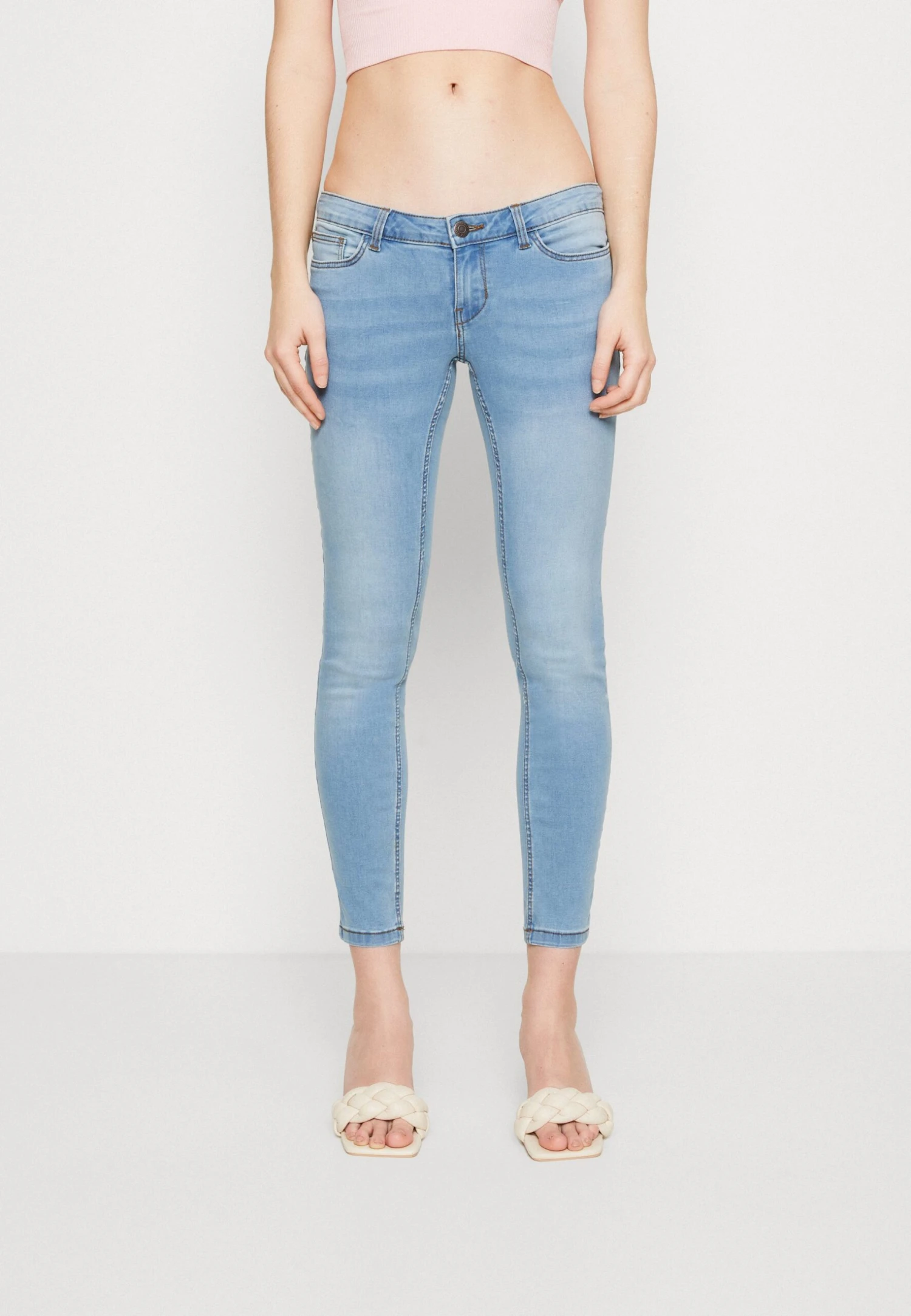 Noisy May Nmallie- Jeans Skinny Fit - Light Blue Denim