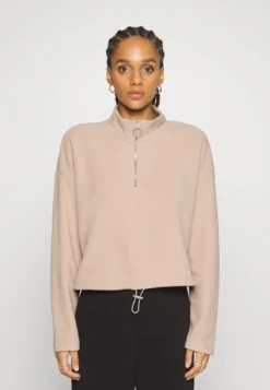 Noisy May Nmmisser Cropped - Fleece Jumper - Irish Cream