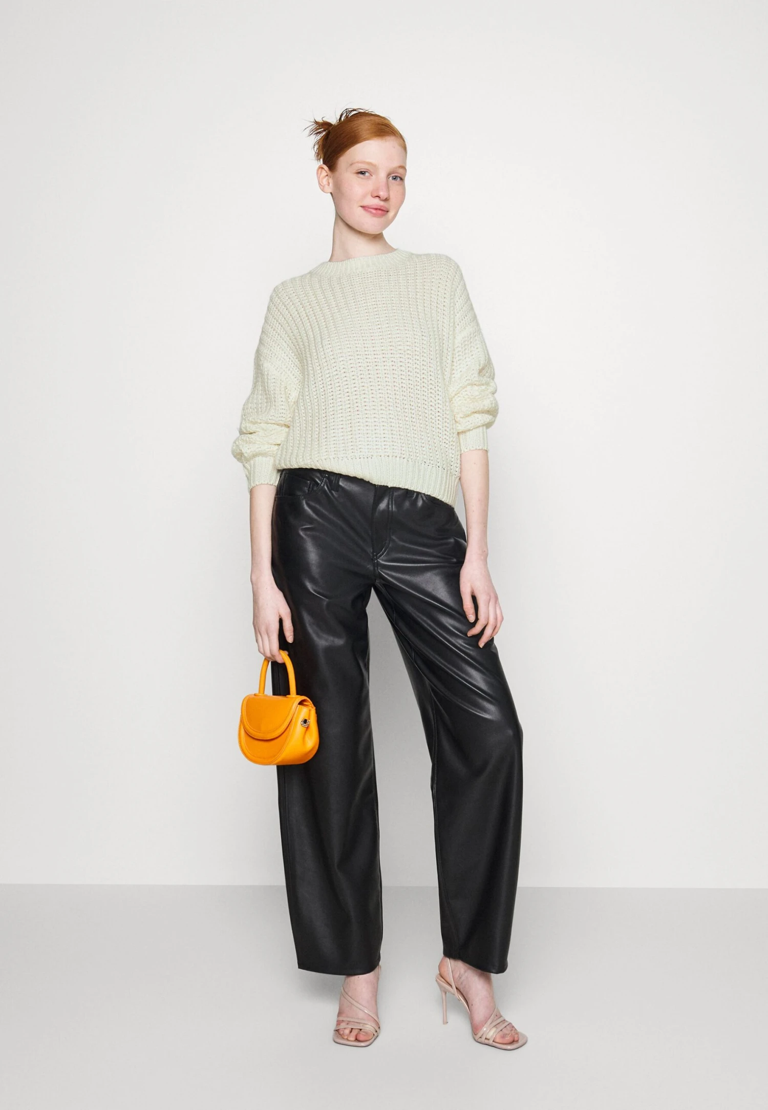 Noisy May Nmcharlie L S O Neck- Jumper - Off-White - Image 2