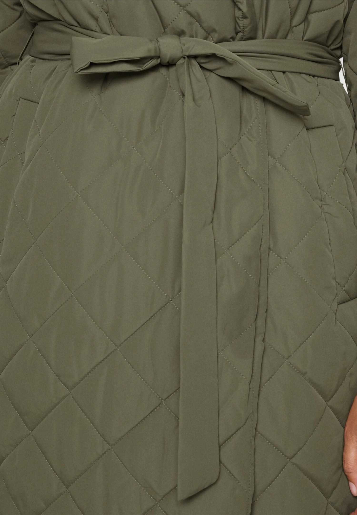 Nmulla Long Quilted Belt Jack - Classic Coat - Image 6