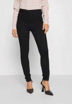 Noisy May Petite Nmcallie Skinny Petite - Jeans Skinny Fit - Black