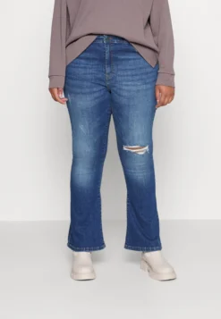 Flare Jeans - Bootcut Jeans - Medium Blue Denim