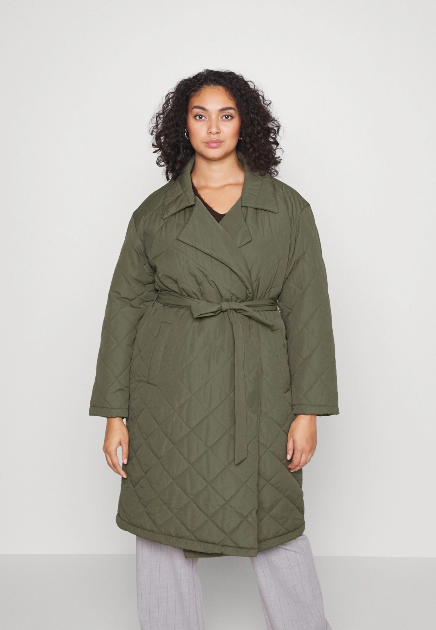 Nmulla Long Quilted Belt Jack - Classic Coat