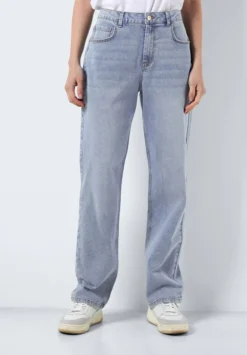 Noisy May Noos - Straight Leg Jeans - Light Blue Denim