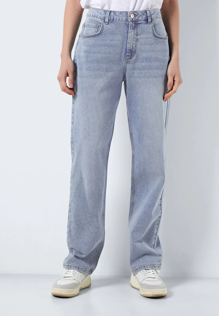 Noisy May Noos - Straight Leg Jeans - Light Blue Denim