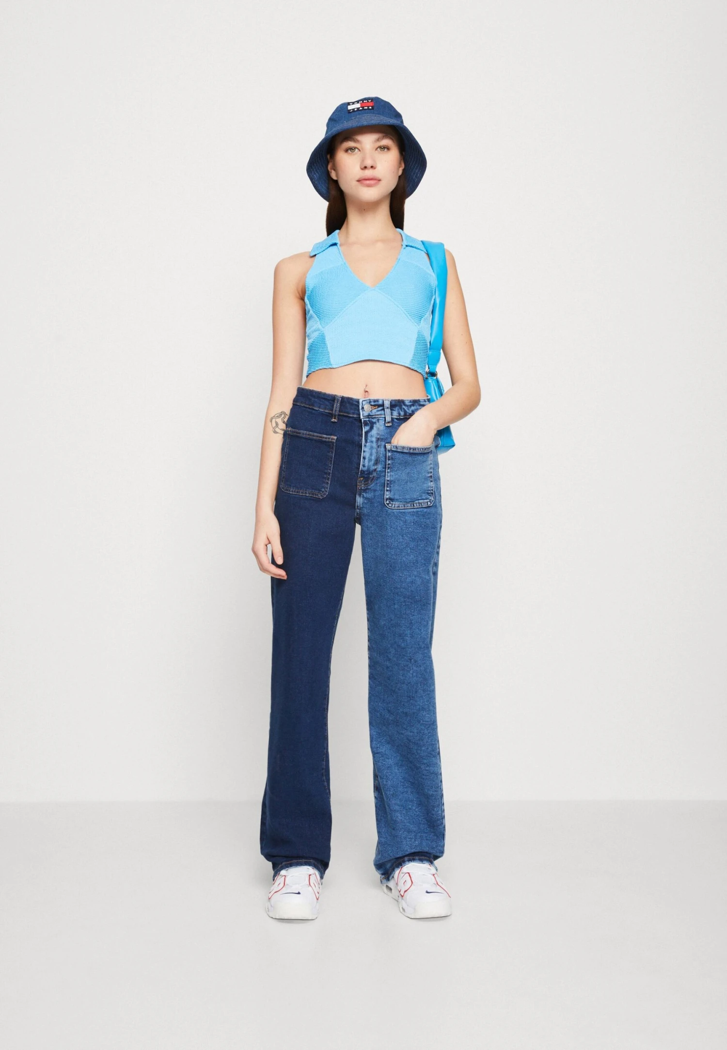 Noisy May Nmdrew Two Tone - Relaxed Fit Jeans - Light Blue Denim/Medium Blue Denim - Image 2