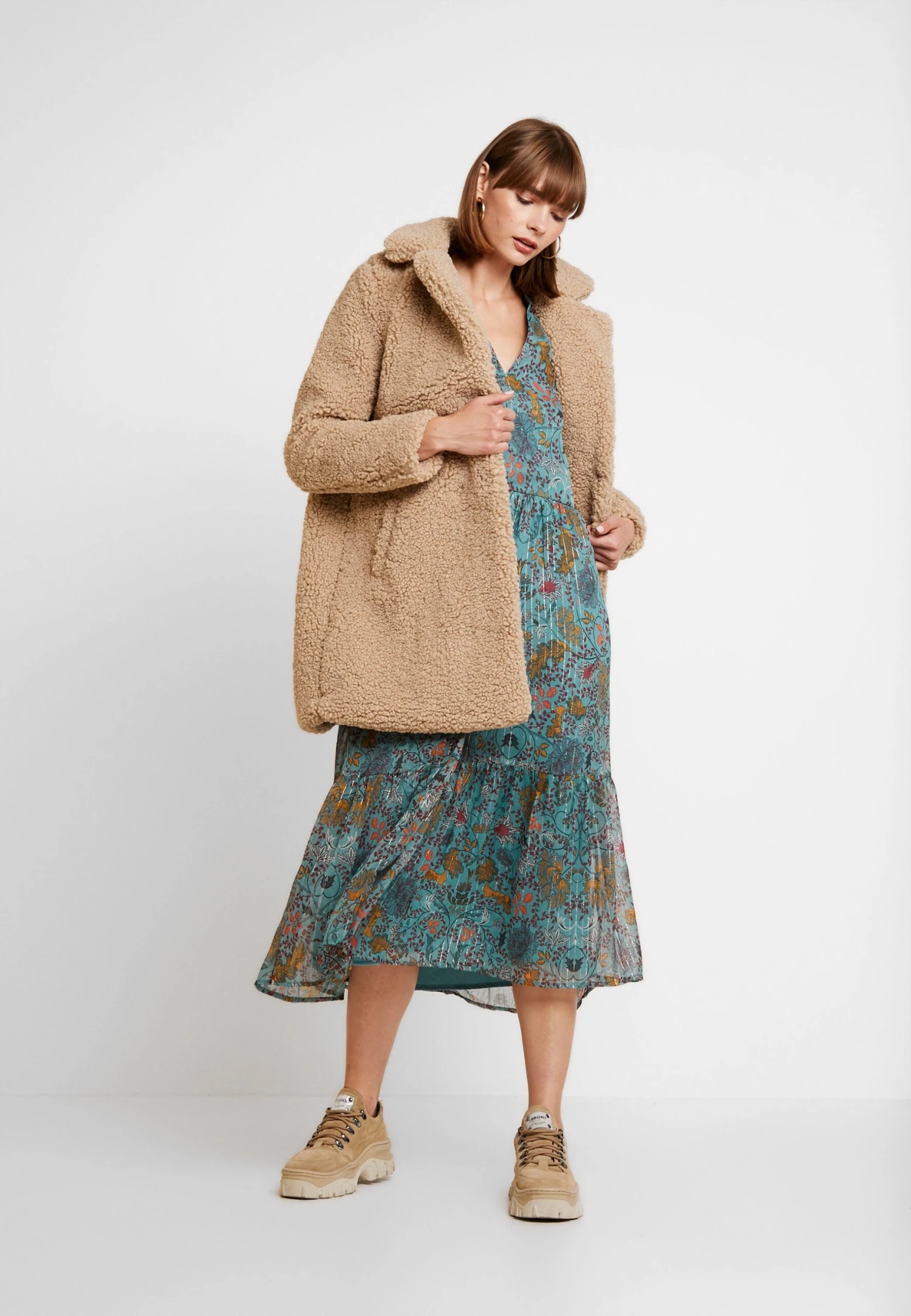 Noisy May Nmgabi - Winter Coat - White Pepper - Image 2