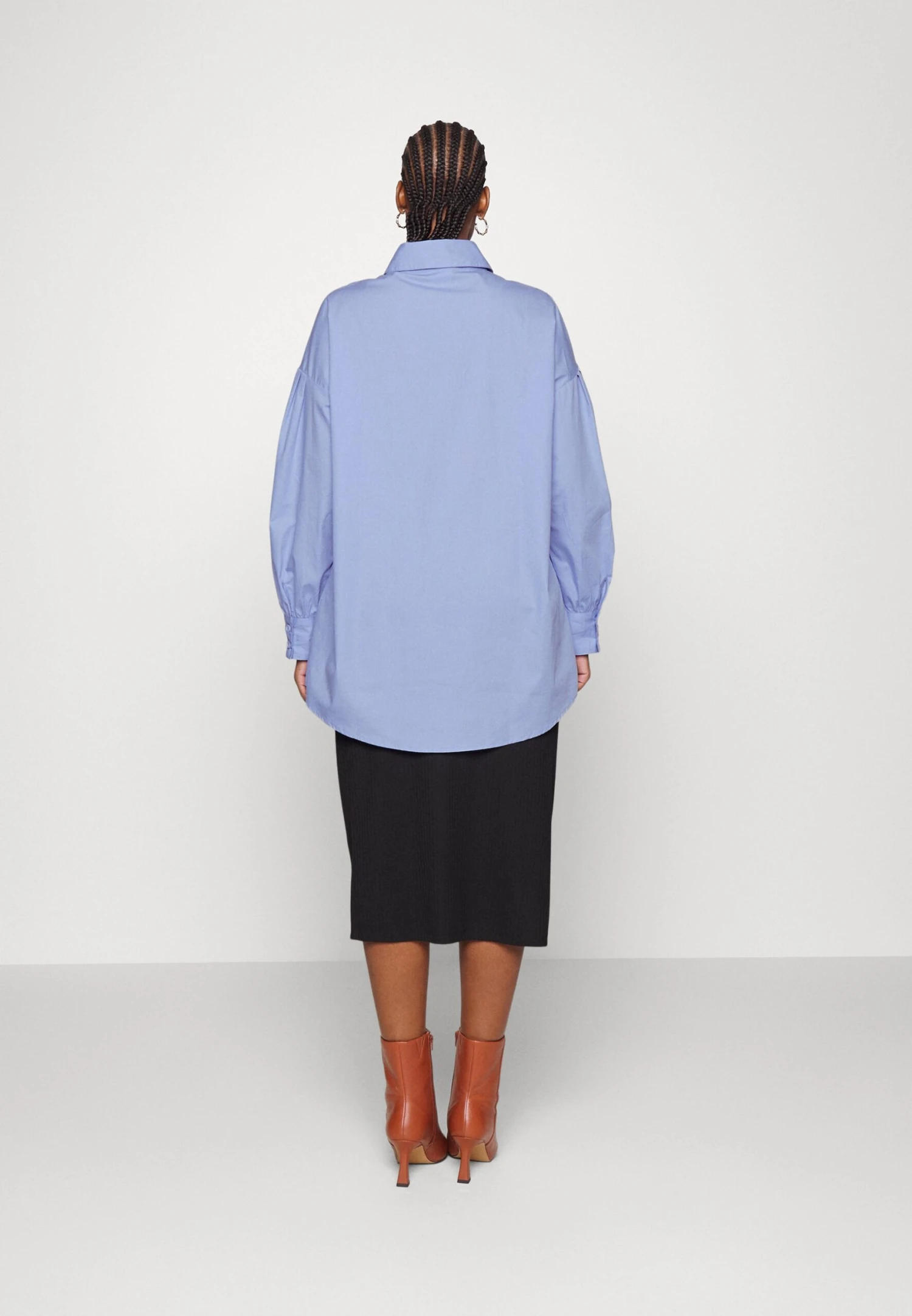 Nmloone Oversize Shirt - Blouse - Jacaranda - Image 3
